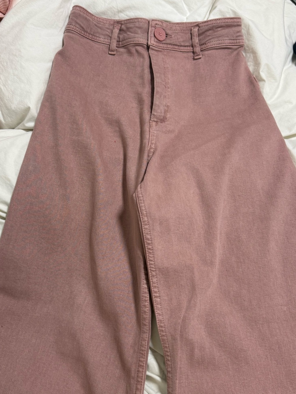 Zara Dusty Pink Jeans with Label